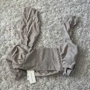 Commense Gray Crop Top